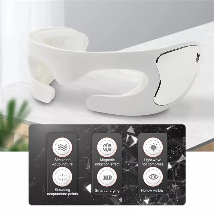 Anti-Aging Eye Massager Red Light Therapy Electric Vibration Eyes Fatigue Relief Relaxation Relieve Dark Circles Eye Care Beauty
