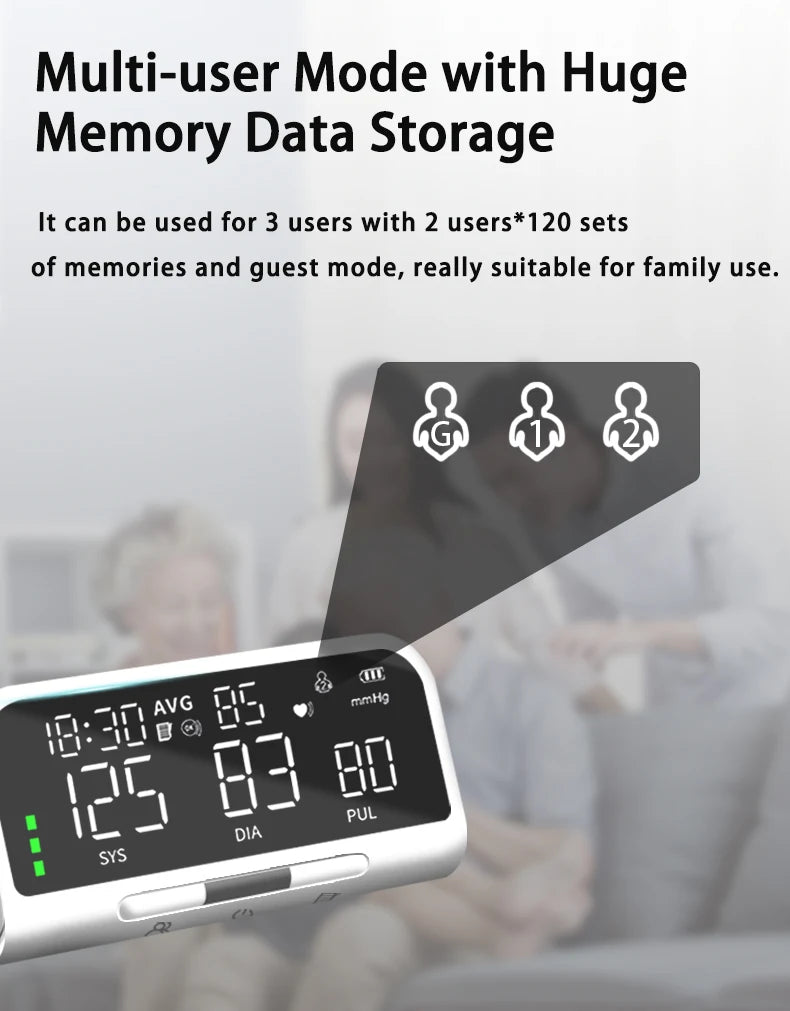 English Voice Blood Pressure Meter Automatic Intelligent Detection Of Blood Pressure Arm Electronic Sphygmomanometer