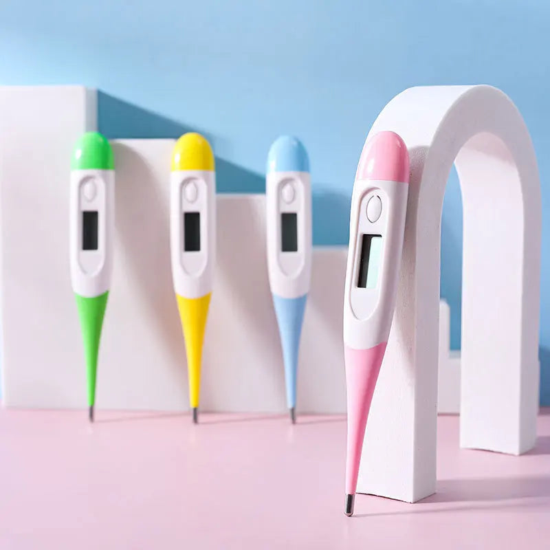 Electronic Digital Thermometer Home Use Soft Head Thermometer Infants Kids Head Mouth Armpit Temperature Measuring Instrument